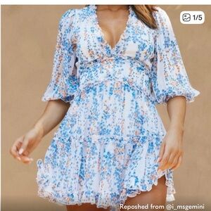 Floral Long Sleeve Dress